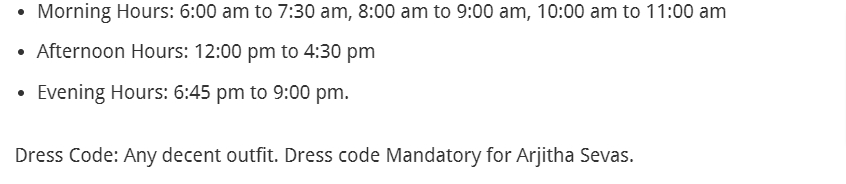 Kanipakam Temple Timings 2